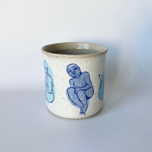 Handcrafted Ceramic Tumbler – A Celebration of Transgender Beauty (Speckled Stoneware, 250ml)