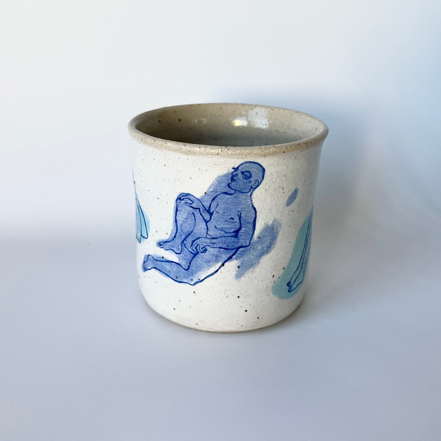 Handcrafted Ceramic Tumbler – A Celebration of Transgender Beauty (Speckled Stoneware, 250ml)