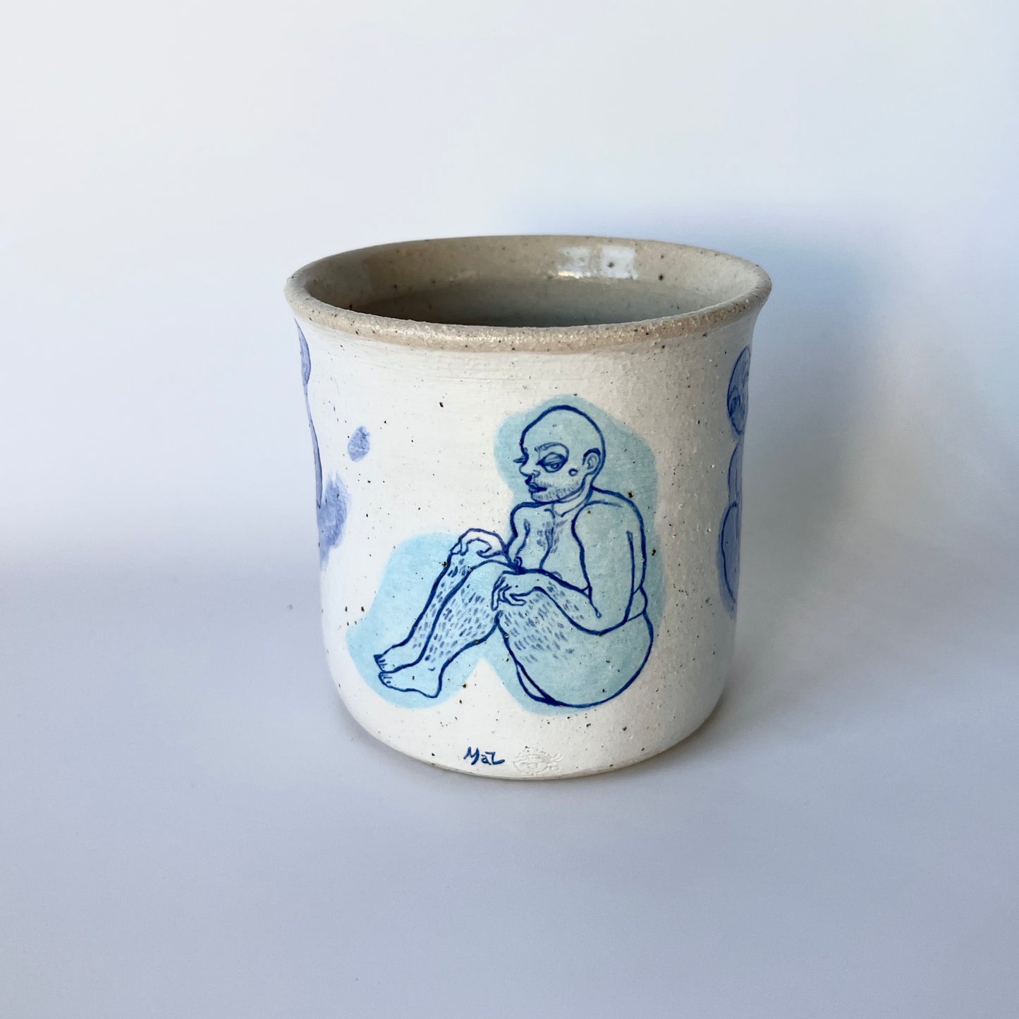 Handcrafted Ceramic Tumbler – A Celebration of Transgender Beauty (Speckled Stoneware, 250ml)
