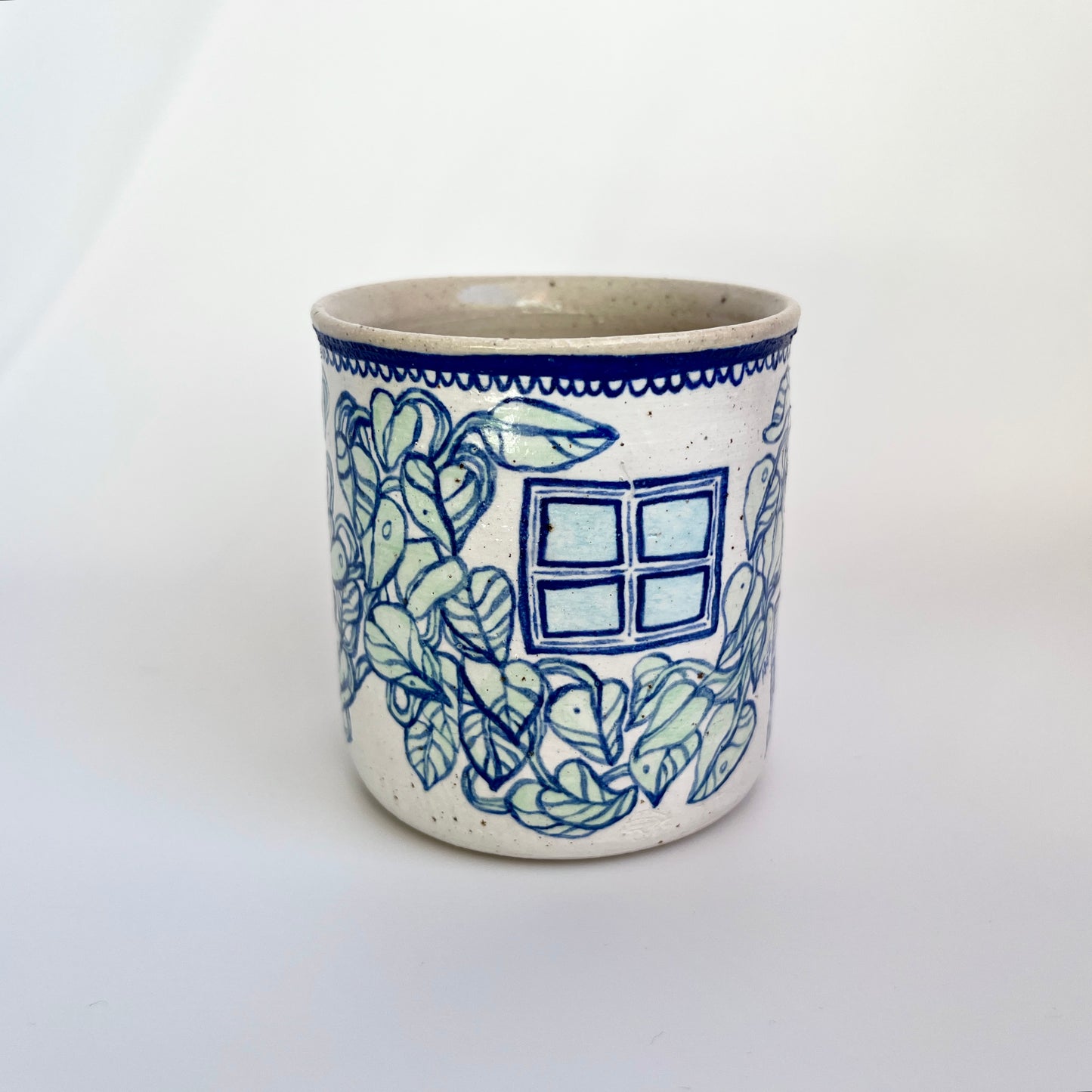 Handcrafted Ceramic Tumbler – Growing Phases (Speckled Stoneware, 250ml)