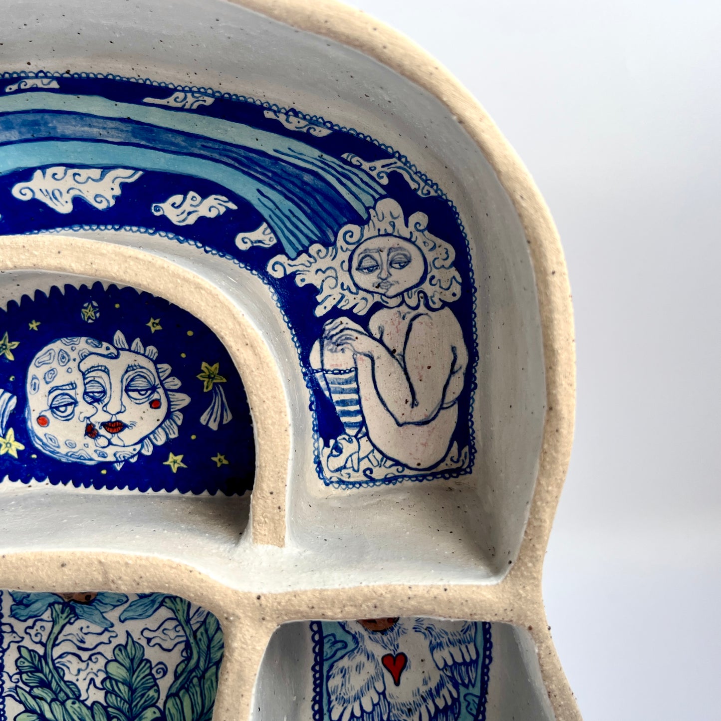 Ceramic Display Shelves – A Cabinet of Curiosities (Speckled Stoneware)