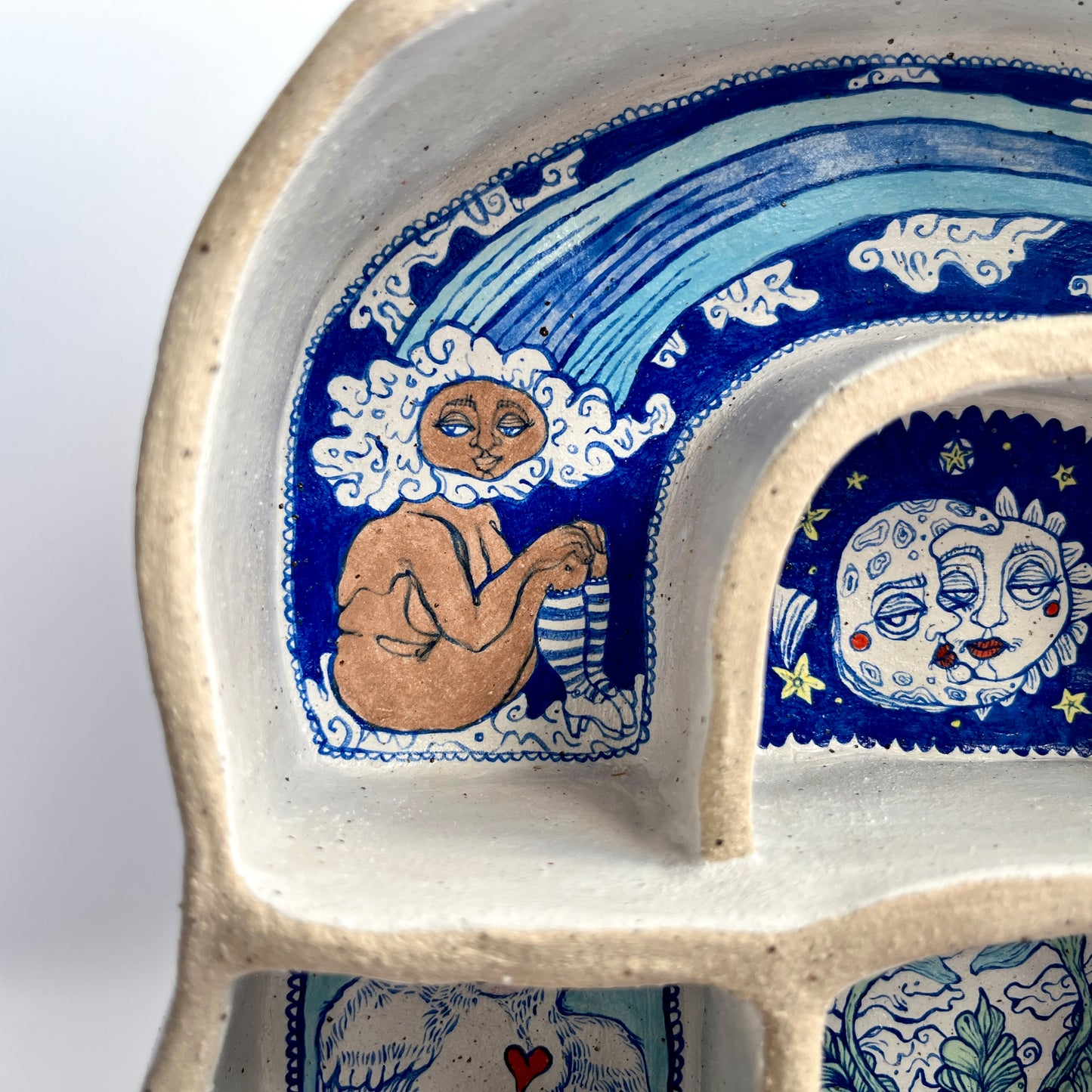 Ceramic Display Shelves – A Cabinet of Curiosities (Speckled Stoneware)