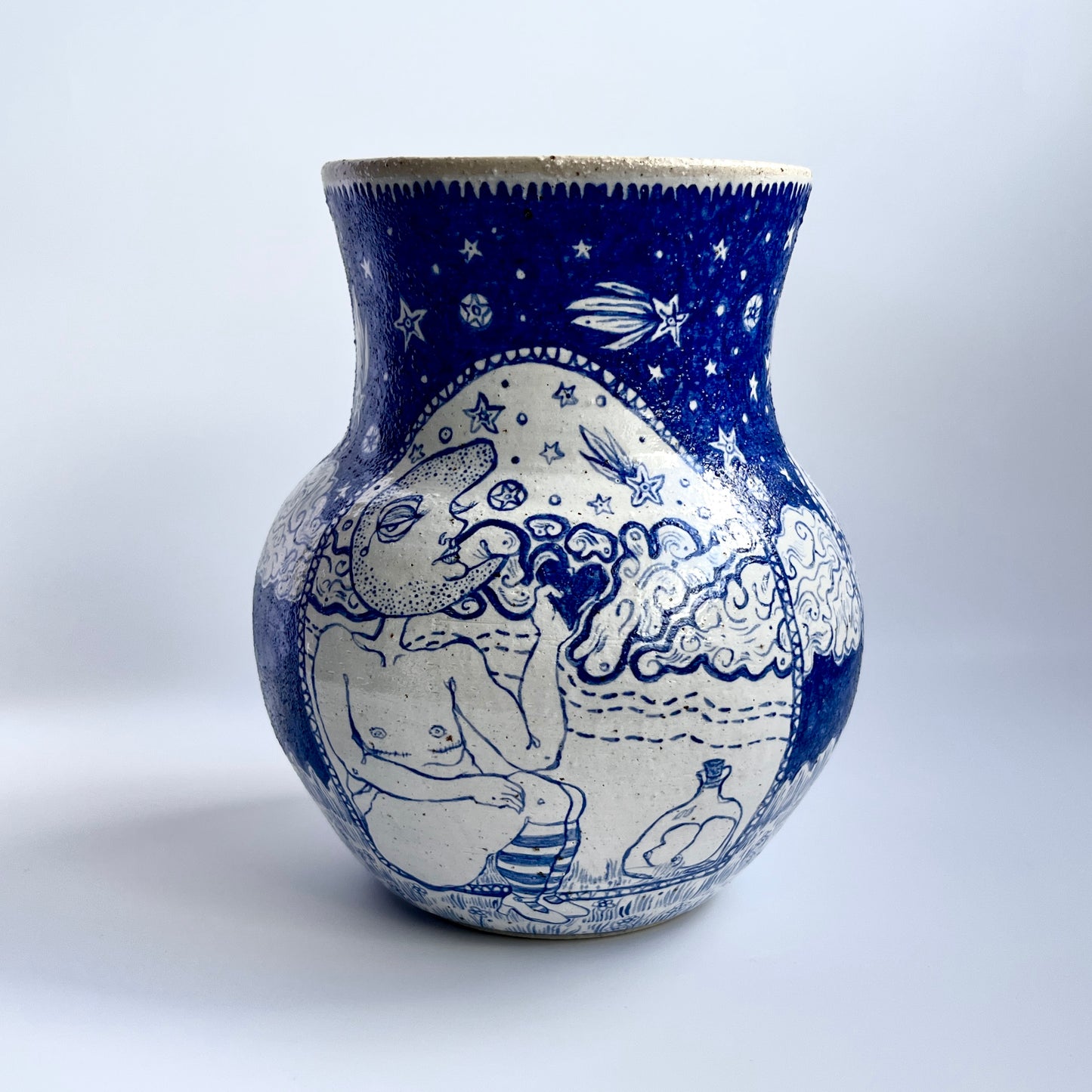 Handcrafted Ceramic Vase – Chances (Speckled Stoneware, 1.2L)