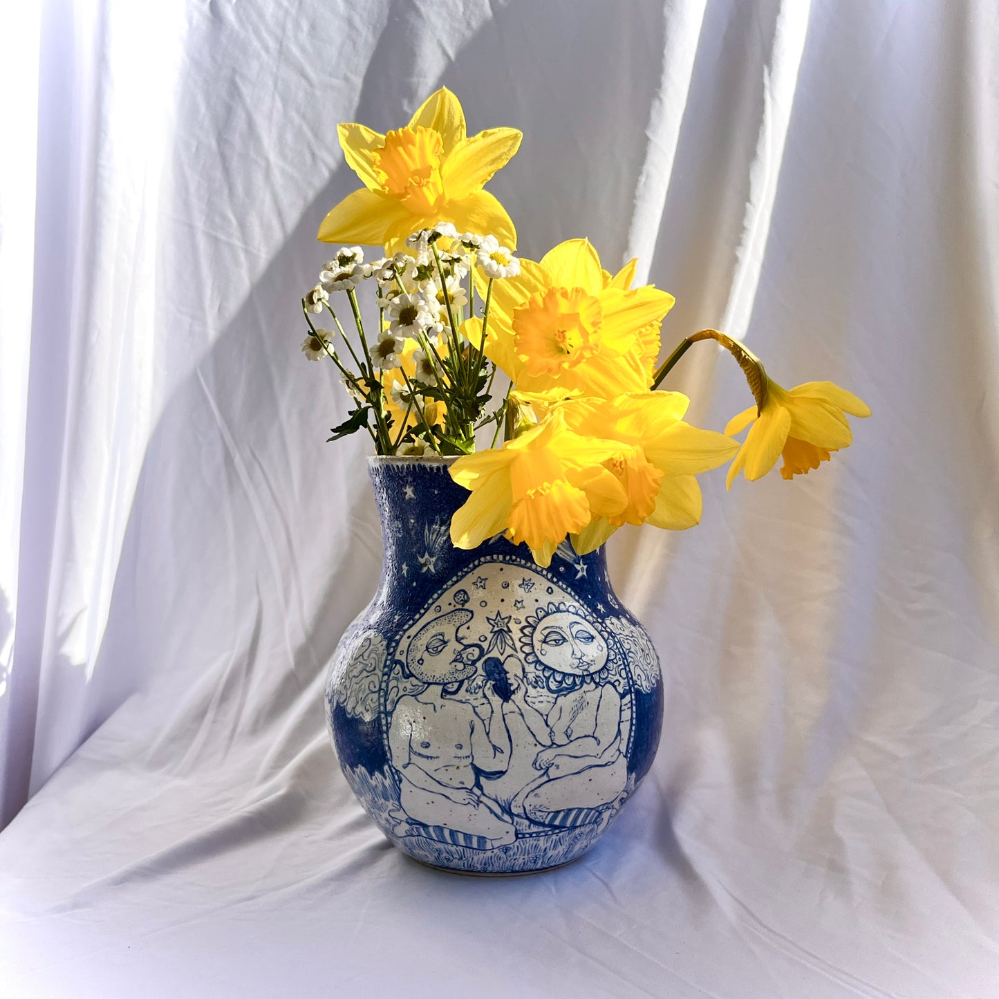 Handcrafted Ceramic Vase – Chances (Speckled Stoneware, 1.2L)