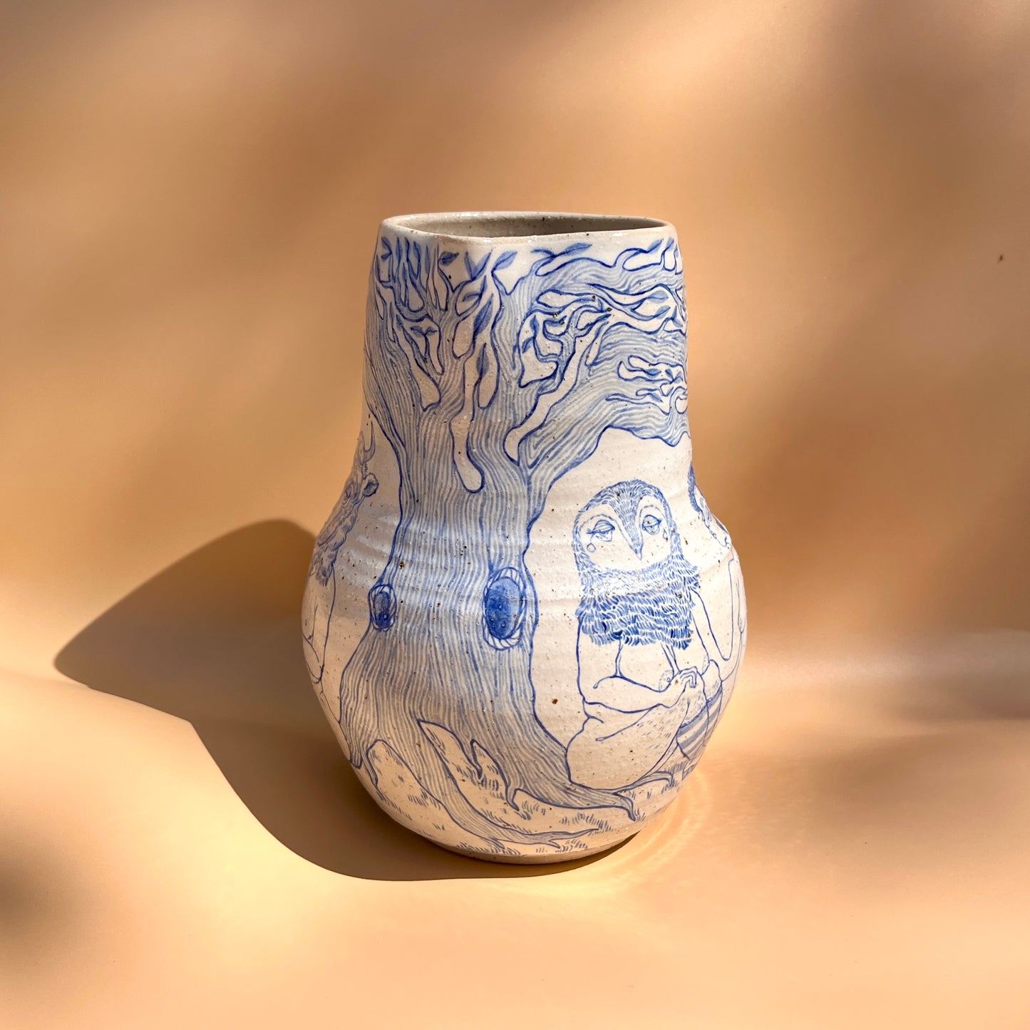 Handcrafted Ceramic Jug – All Together Now (Speckled Stoneware, 1.1L)