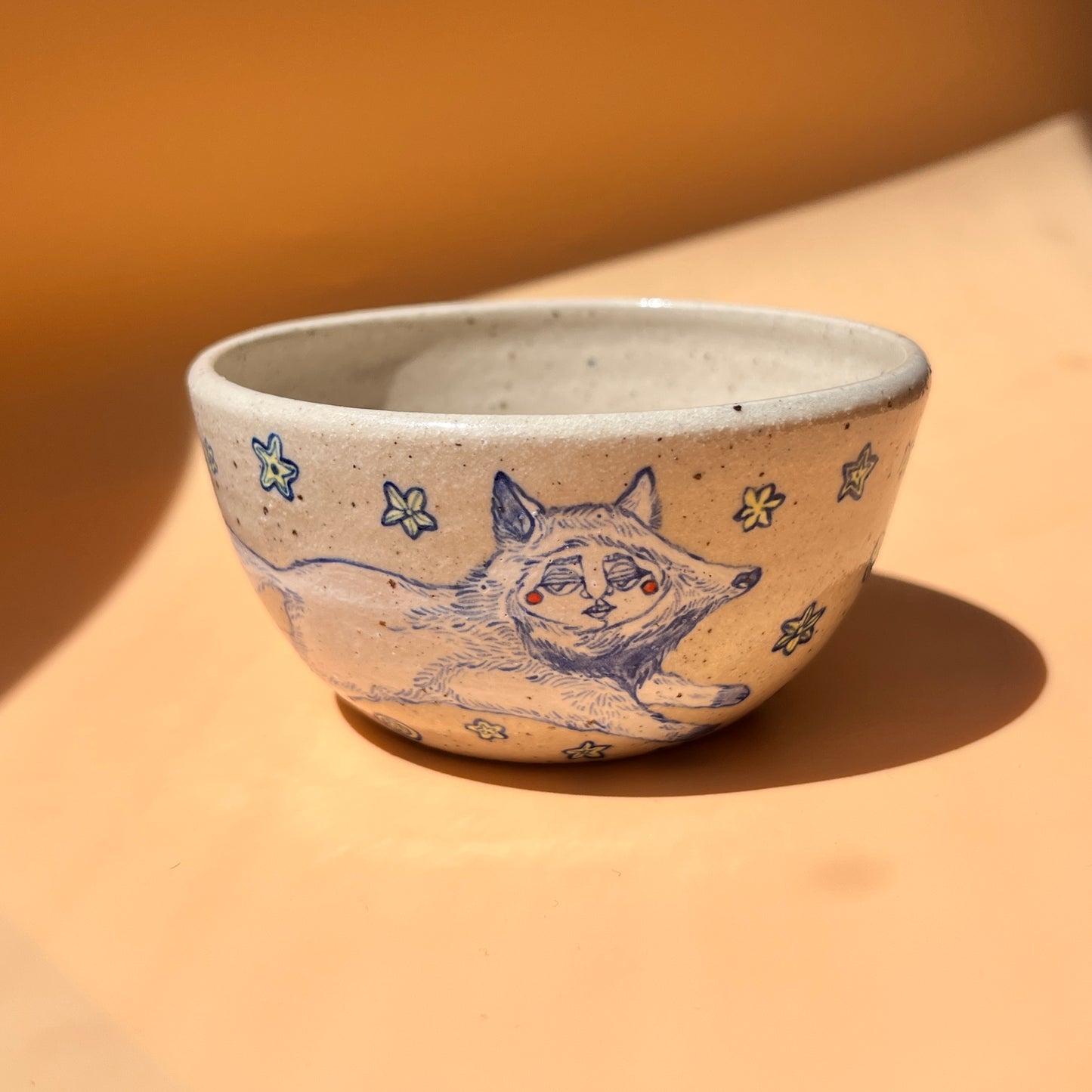 Handcrafted Small Ceramic Bowl – Catch Me If You Can (Speckled Stoneware)