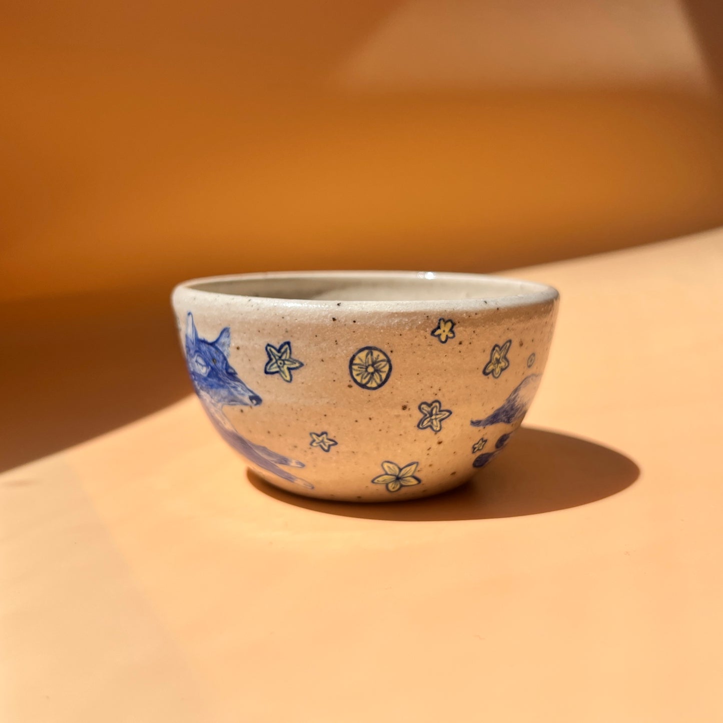 Handcrafted Small Ceramic Bowl – Catch Me If You Can (Speckled Stoneware)