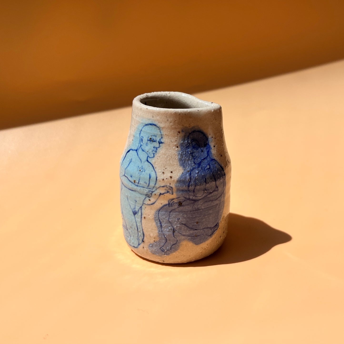 Handcrafted Miniature Ceramic Jug – A Celebration of Transgender Beauty (Speckled Stoneware)