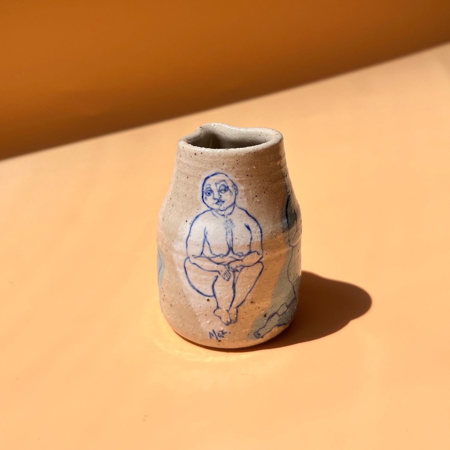 Handcrafted Miniature Ceramic Jug – A Celebration of Transgender Beauty (Speckled Stoneware)