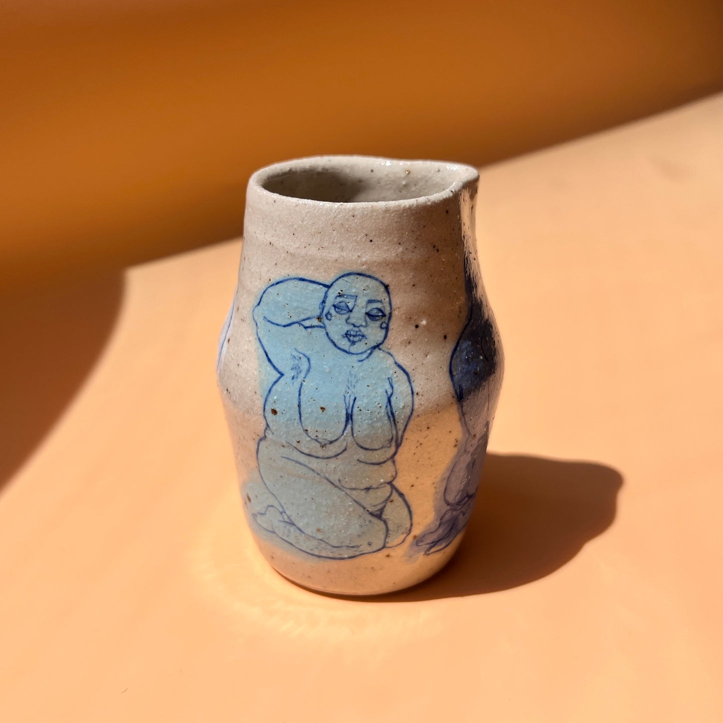 Handcrafted Smaller Ceramic Jug – A Celebration of Transgender Beauty (Speckled Stoneware)