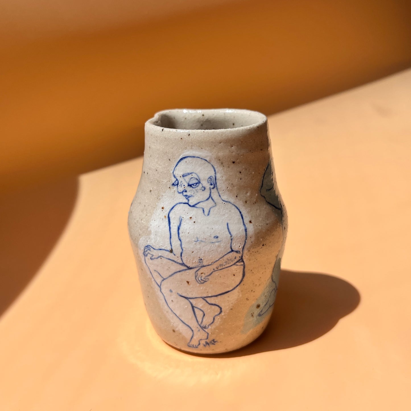 Handcrafted Smaller Ceramic Jug – A Celebration of Transgender Beauty (Speckled Stoneware)