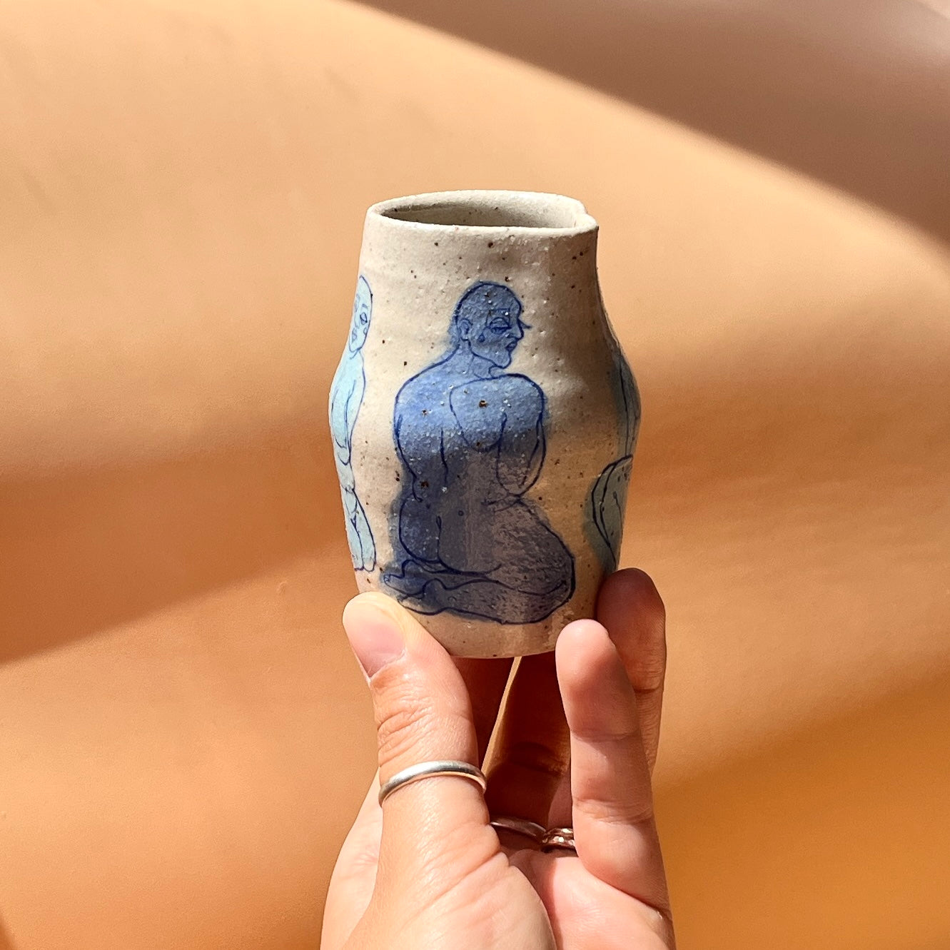 Handcrafted Smaller Ceramic Jug – A Celebration of Transgender Beauty (Speckled Stoneware)