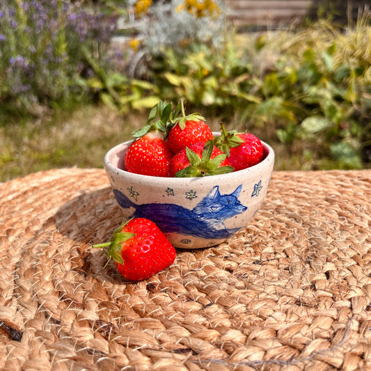 Handcrafted Small Ceramic Bowl – Catch Me If You Can (Speckled Stoneware)