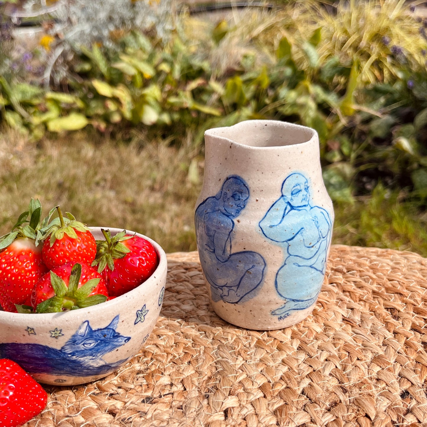 Handcrafted Small Ceramic Jug – A Celebration of Transgender Beauty (Speckled Stoneware)