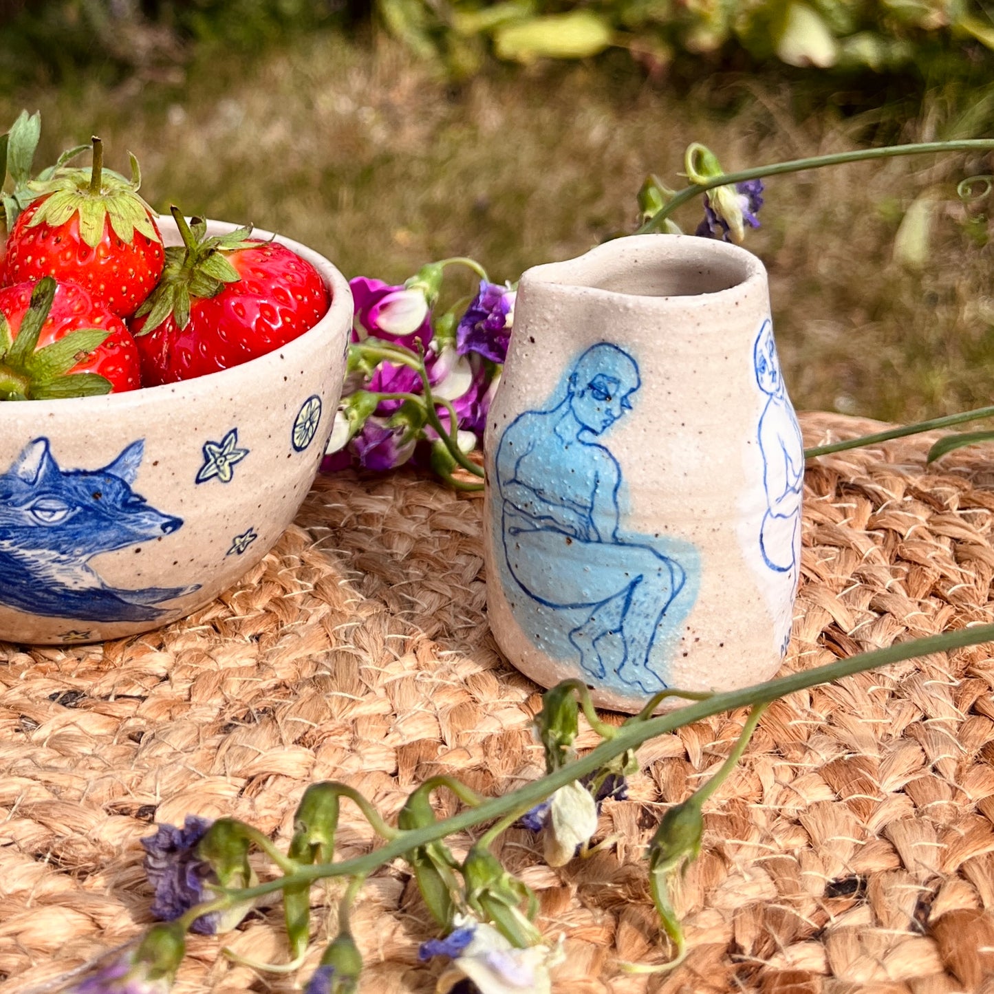 Handcrafted Miniature Ceramic Jug – A Celebration of Transgender Beauty (Speckled Stoneware)