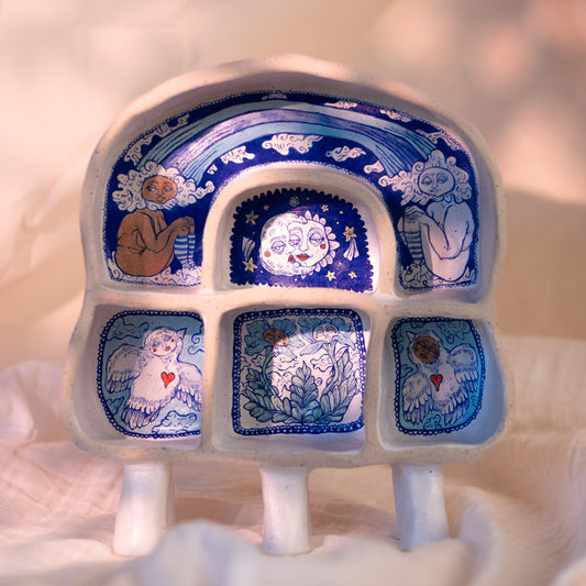 Ceramic Display Shelves – A Cabinet of Curiosities (Speckled Stoneware)