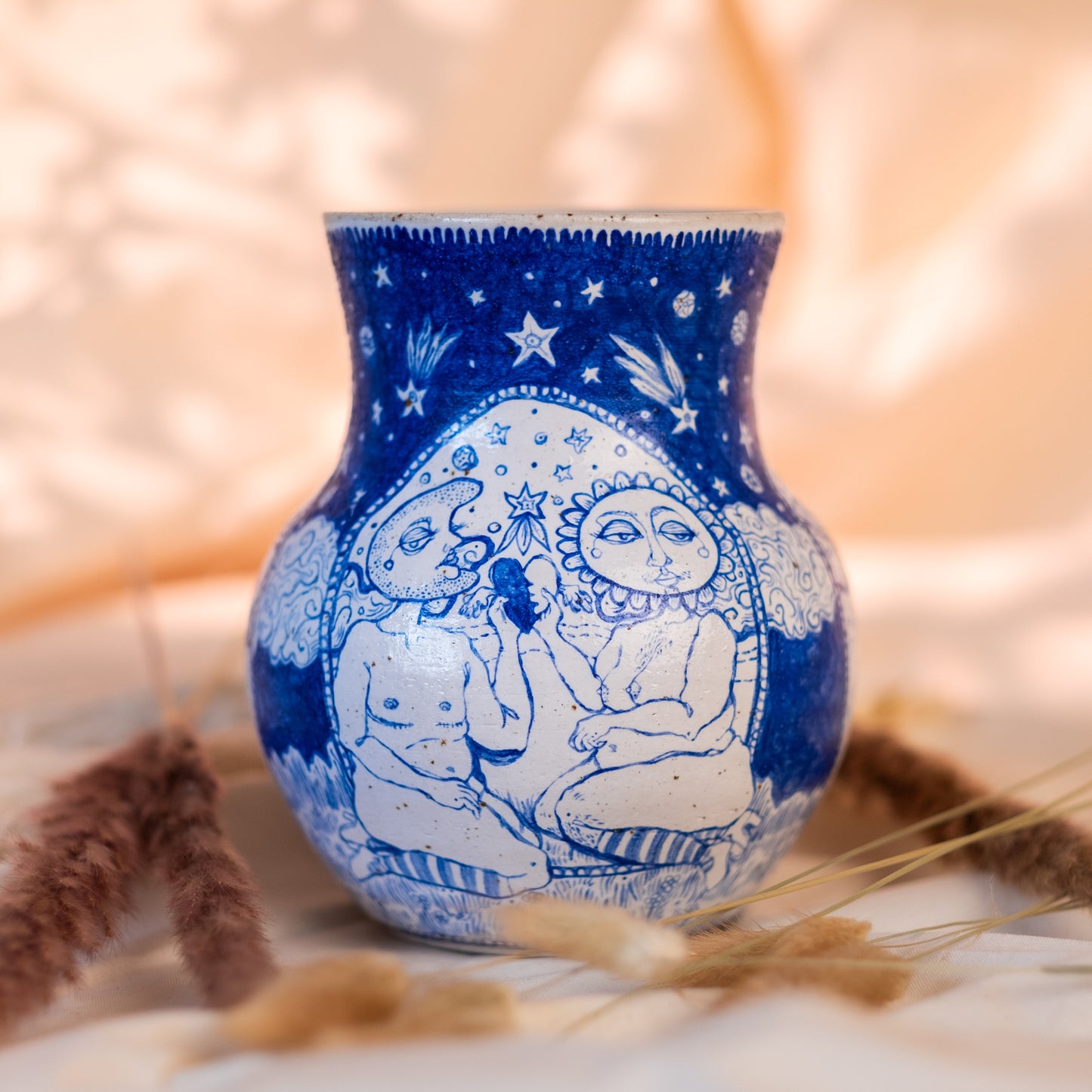 Handcrafted Ceramic Vase – Chances (Speckled Stoneware, 1.2L)