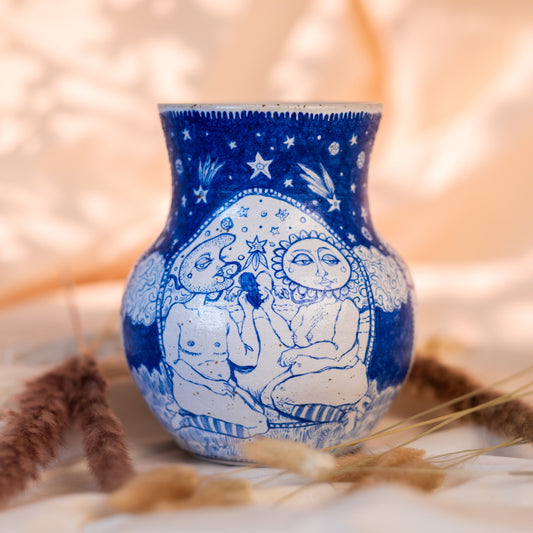 Handcrafted Ceramic Vase – Chances (Speckled Stoneware, 1.2L)