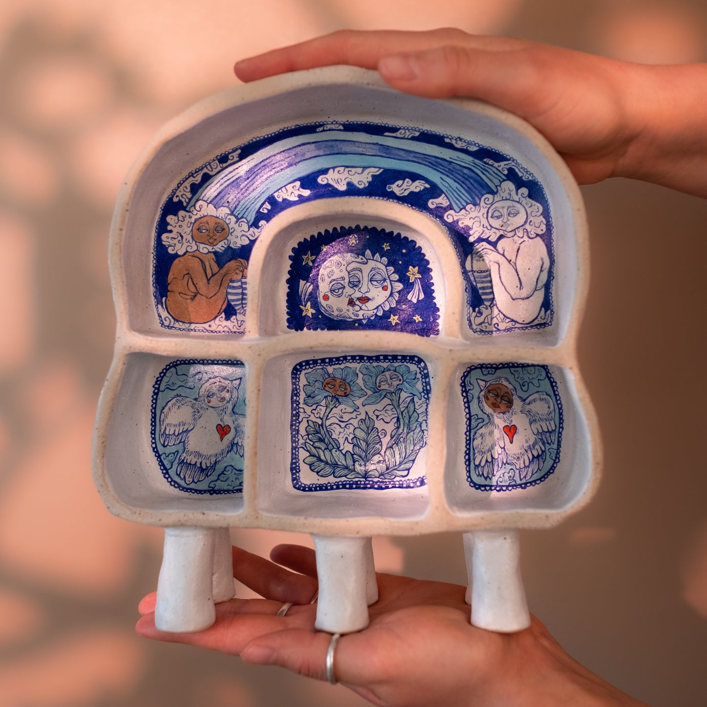 Ceramic Display Shelves – A Cabinet of Curiosities (Speckled Stoneware)