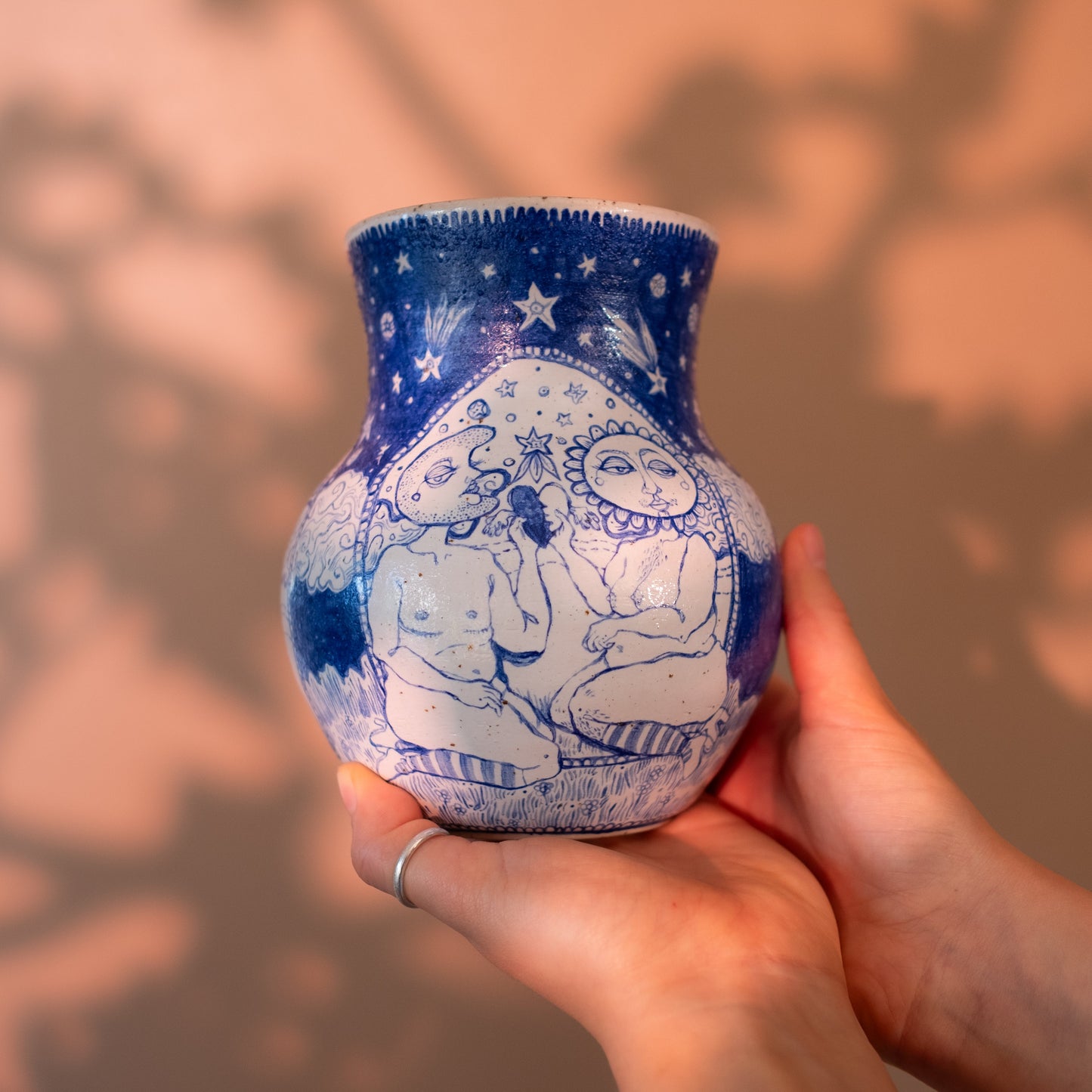 Handcrafted Ceramic Vase – Chances (Speckled Stoneware, 1.2L)