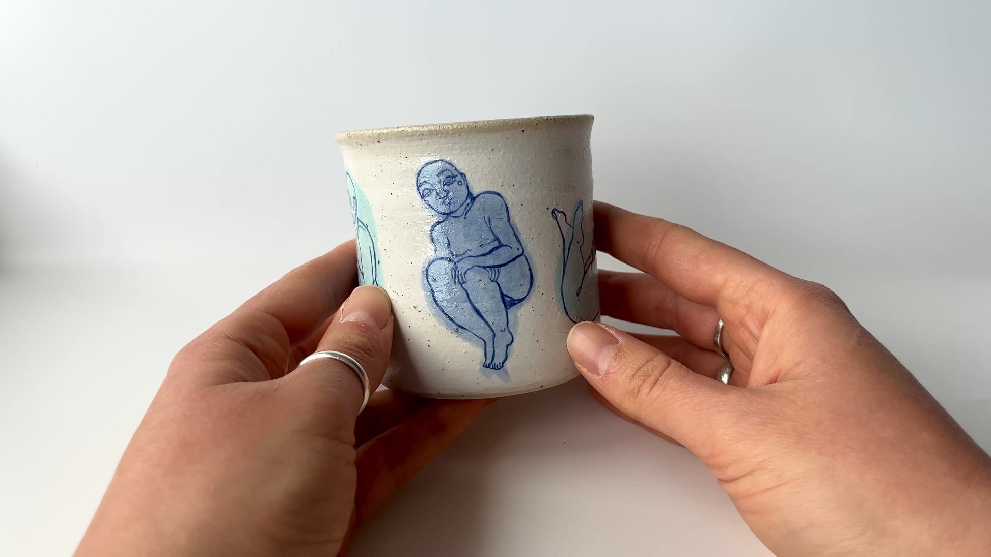 Handcrafted Ceramic Tumbler – A Celebration of Transgender Beauty Speckled Stoneware video