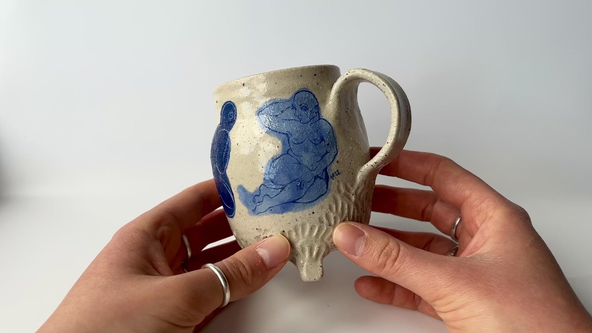 Handcrafted Ceramic Mug – A Celebration of Transgender Beauty Speckled Stoneware video