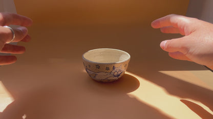 Handcrafted Small Ceramic Bowl – Catch Me If You Can (Speckled Stoneware)