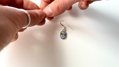Handmade Ceramic Rainbow Earrings – Pride Jewellery (Sterling Silver, Ceramic, LGBTQ+ Gift)